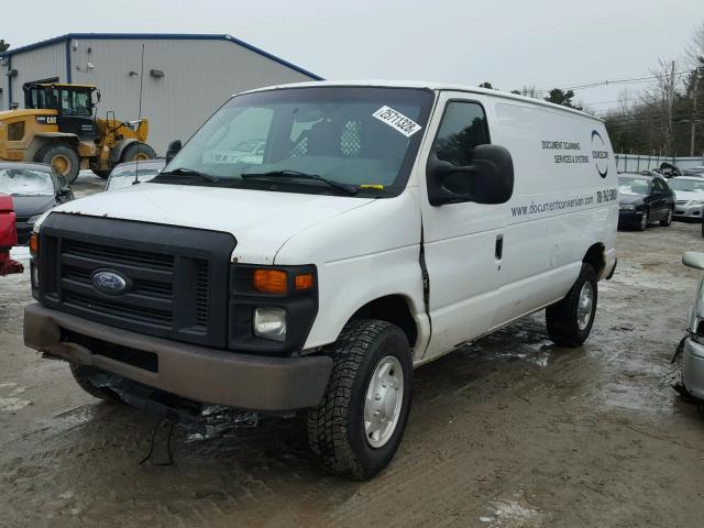 1FTNE24W19DA01584 - 2009 FORD ECONOLINE WHITE photo 2