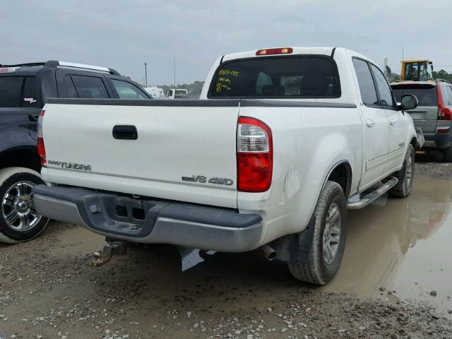 5TBDT44156S532359 - 2006 TOYOTA TUNDRA DOU WHITE photo 4