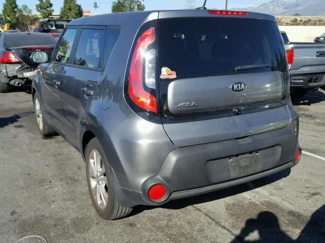 KNDJP3A55E7090532 - 2014 KIA SOUL + SILVER photo 3