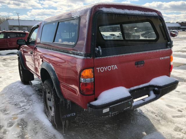 5TEPM62N51Z854093 - 2001 TOYOTA TACOMA RED photo 3