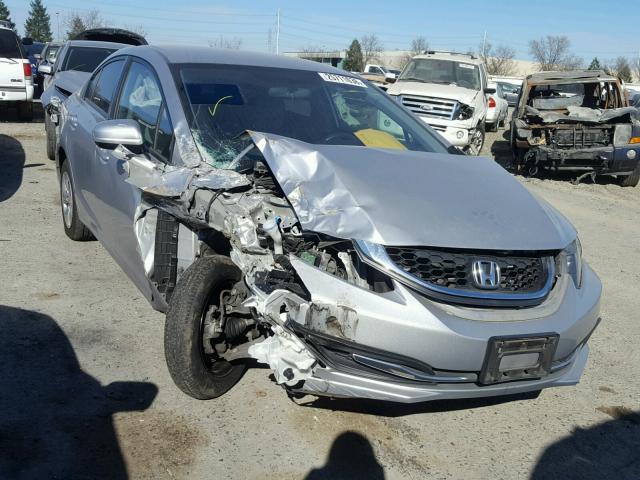 19XFB2F57EE261546 - 2014 HONDA CIVIC LX SILVER photo 1