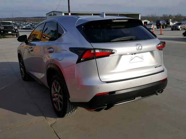 JTJYARBZ0G2028280 - 2016 LEXUS NX 200T SILVER photo 3