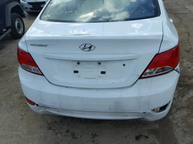 KMHCT4AE9FU861759 - 2015 HYUNDAI ACCENT GLS WHITE photo 9