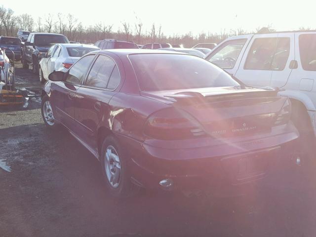 1G2NE52E85M187716 - 2005 PONTIAC GRAND AM S წითელი ფოტო 3