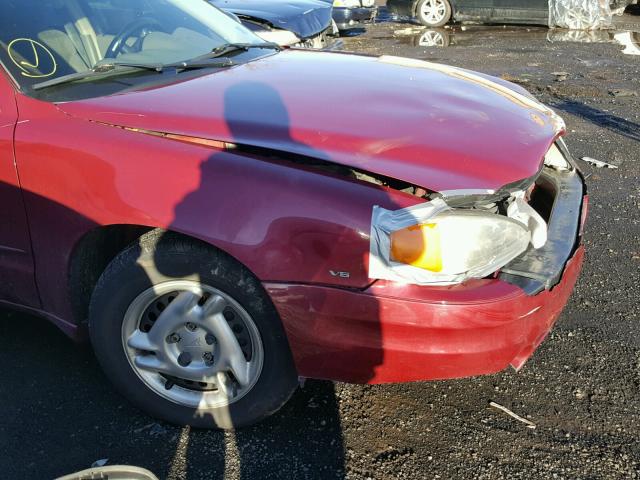 1G2NE52E85M187716 - 2005 PONTIAC GRAND AM S წითელი ფოტო 9