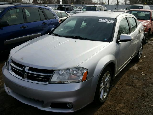 1B3BD1FG3BN584568 - 2011 DODGE AVENGER MA SILVER photo 2