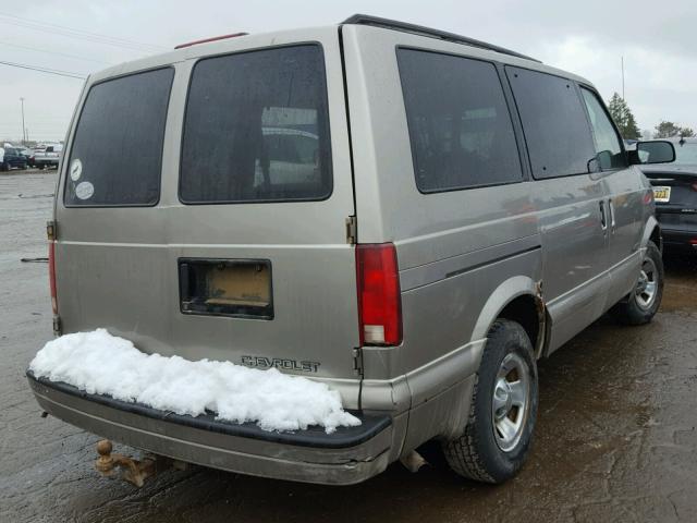 1GNDM19W61B157158 - 2001 CHEVROLET ASTRO BEIGE photo 4