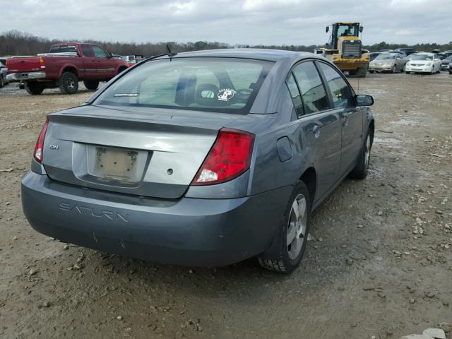 1G8AL55F57Z108622 - 2007 SATURN ION LEVEL GRAY photo 4