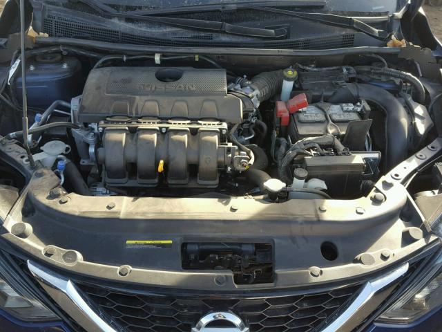 3N1AB7AP3GY217368 - 2016 NISSAN SENTRA S BLUE photo 7