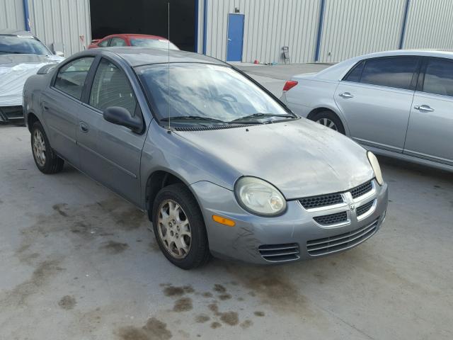 1B3ES56C85D209700 - 2005 DODGE NEON SXT GRAY photo 1