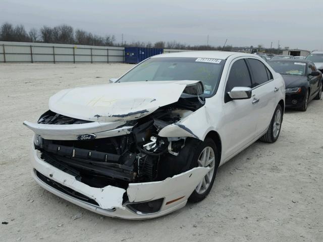 3FAHP0JA3BR291785 - 2011 FORD FUSION SEL WHITE photo 2