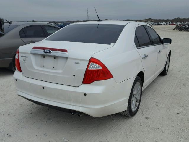 3FAHP0JA3BR291785 - 2011 FORD FUSION SEL WHITE photo 4