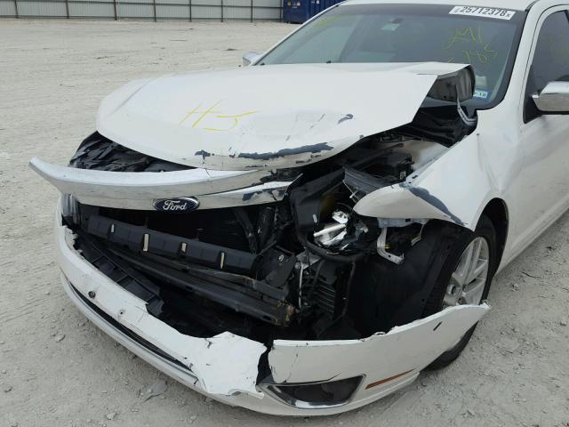 3FAHP0JA3BR291785 - 2011 FORD FUSION SEL WHITE photo 9