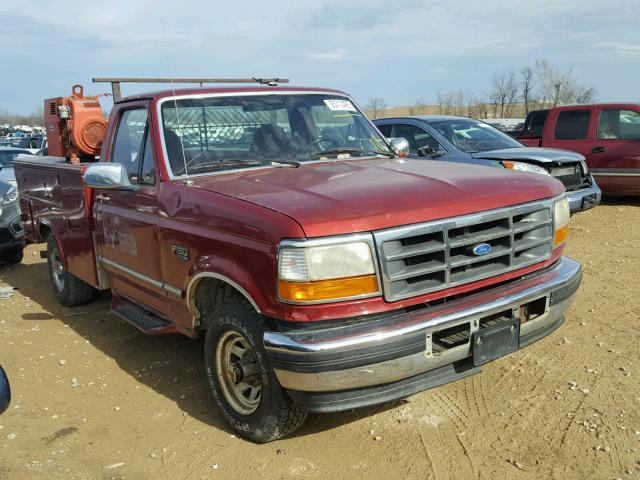 1FTEF14H7TLA84072 - 1996 FORD F150 MAROON photo 1