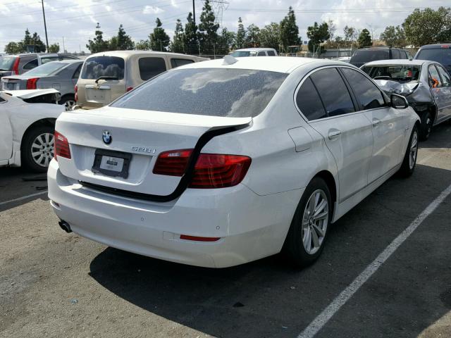 WBA5A5C5XFD523838 - 2015 BMW 528 I WHITE photo 4