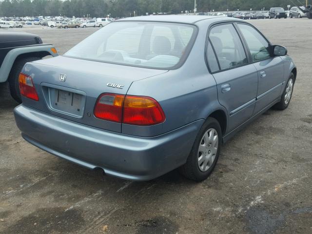 2HGEJ6617YH537916 - 2000 HONDA CIVIC BASE BLUE photo 4