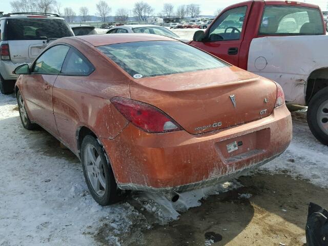 1G2ZH158764194519 - 2006 PONTIAC G6 GT ORANGE photo 3