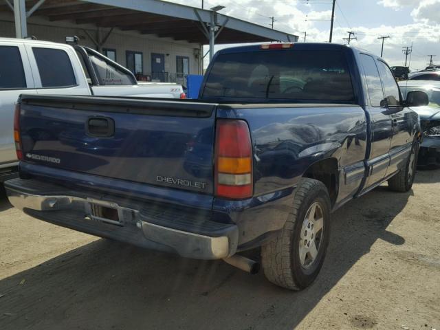 2GCEC19W011346582 - 2001 CHEVROLET SILVERADO BLUE photo 4