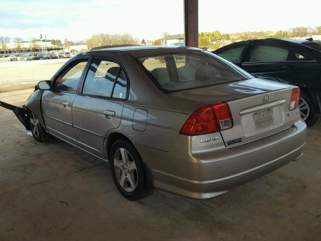 2HGES26774H598929 - 2004 HONDA CIVIC EX ოქროსფერი ფოტო 3