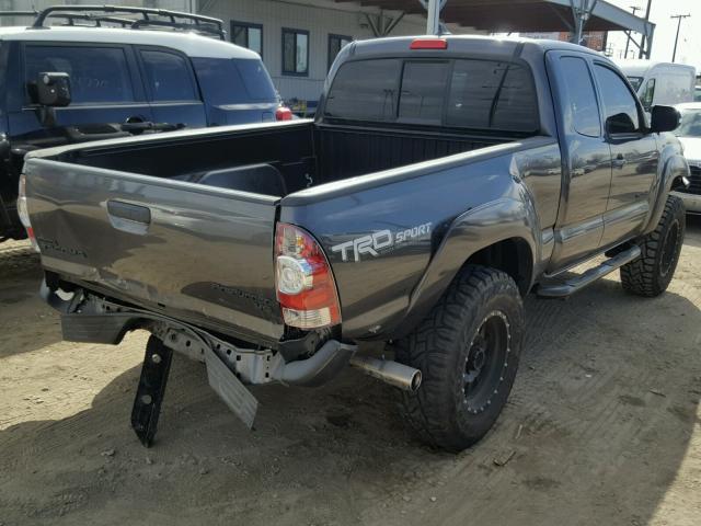 5TFTU4GN3FX078010 - 2015 TOYOTA TACOMA PRE CHARCOAL photo 4