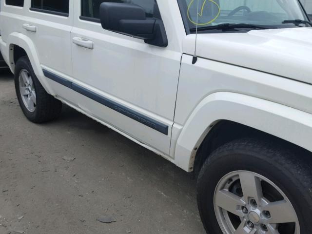 1J8HG48N27C611669 - 2007 JEEP COMMANDER თეთრი ფოტო 9