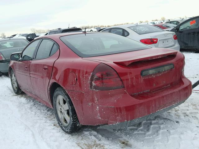 2G2WP552271122679 - 2007 PONTIAC GRAND PRIX RED photo 3