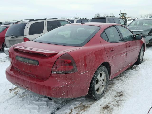 2G2WP552271122679 - 2007 PONTIAC GRAND PRIX RED photo 4