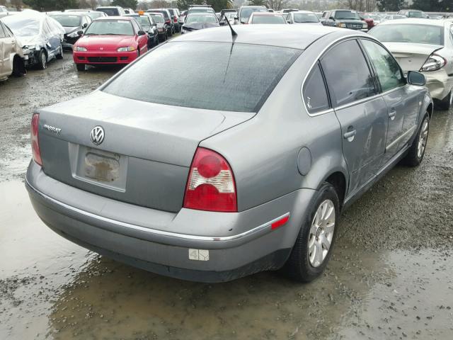 WVWPD63B72P248162 - 2002 VOLKSWAGEN PASSAT GLS GRAY photo 4