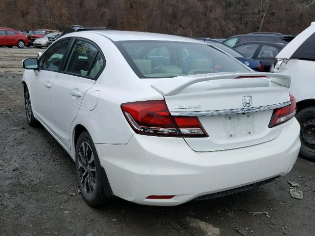 19XFB2F81EE202535 - 2014 HONDA CIVIC EX თეთრი ფოტო 3