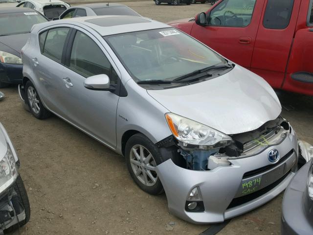 JTDKDTB39C1030537 - 2012 TOYOTA PRIUS C SILVER photo 1