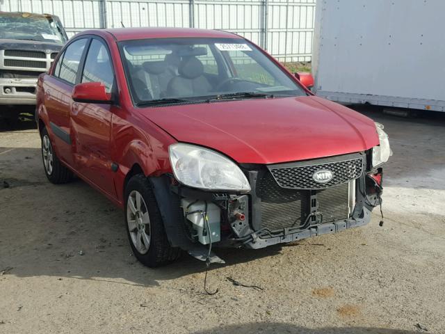 KNADE123776186737 - 2007 KIA RIO BASE RED photo 1