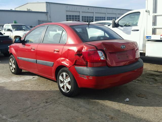 KNADE123776186737 - 2007 KIA RIO BASE RED photo 3