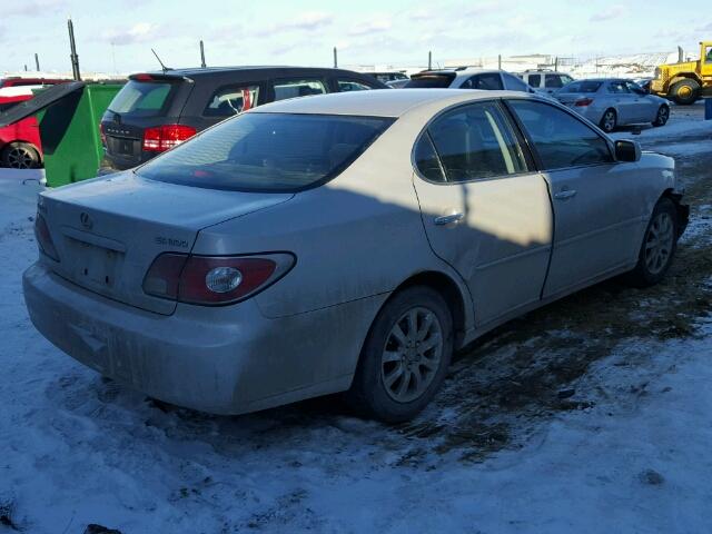 JTHBF30G130093829 - 2003 LEXUS ES 300 GRAY photo 4