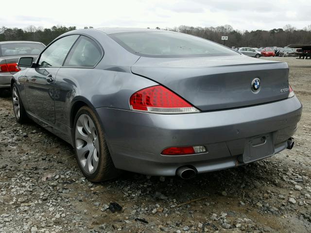 WBAEH13466CR49768 - 2006 BMW 650 I BLUE photo 3