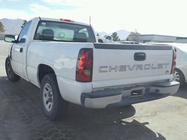 3GCEC14X27G199598 - 2007 CHEVROLET SILVERADO WHITE photo 3