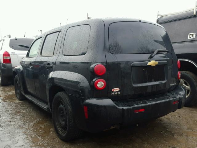 3GNCA13B19S612749 - 2009 CHEVROLET HHR LS BLACK photo 3
