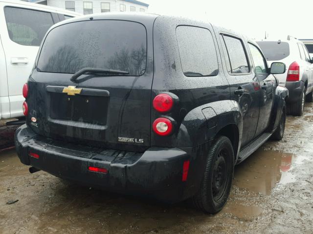 3GNCA13B19S612749 - 2009 CHEVROLET HHR LS BLACK photo 4