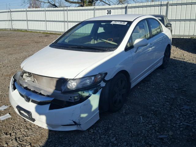 2HGFA1F52BH306844 - 2011 HONDA CIVIC LX WHITE photo 2