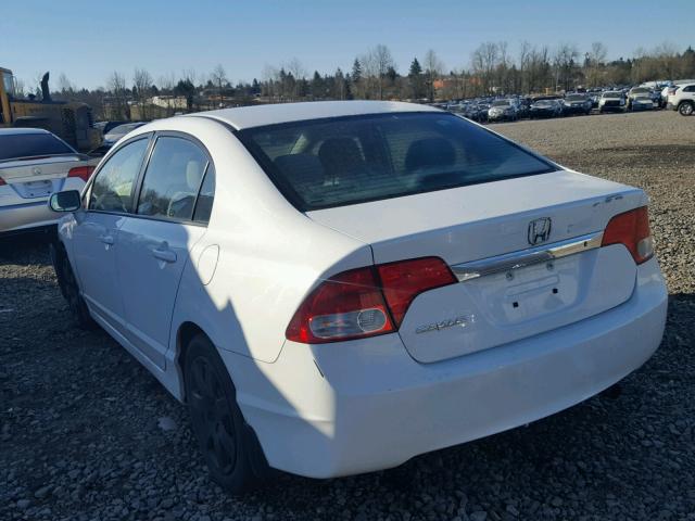 2HGFA1F52BH306844 - 2011 HONDA CIVIC LX WHITE photo 3