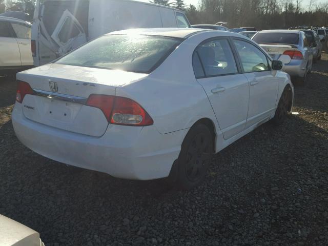 2HGFA1F52BH306844 - 2011 HONDA CIVIC LX WHITE photo 4