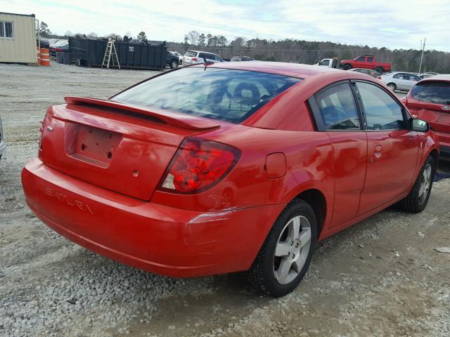 1G8AW15F37Z170522 - 2007 SATURN ION LEVEL RED photo 4