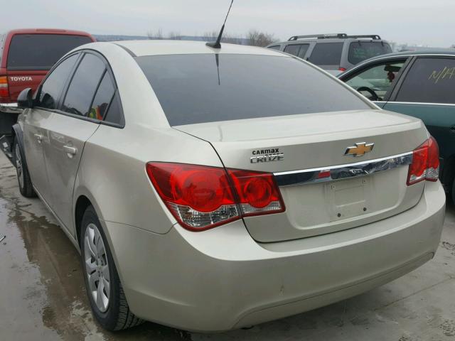 1G1PA5SH5D7164555 - 2013 CHEVROLET CRUZE LS GOLD photo 3