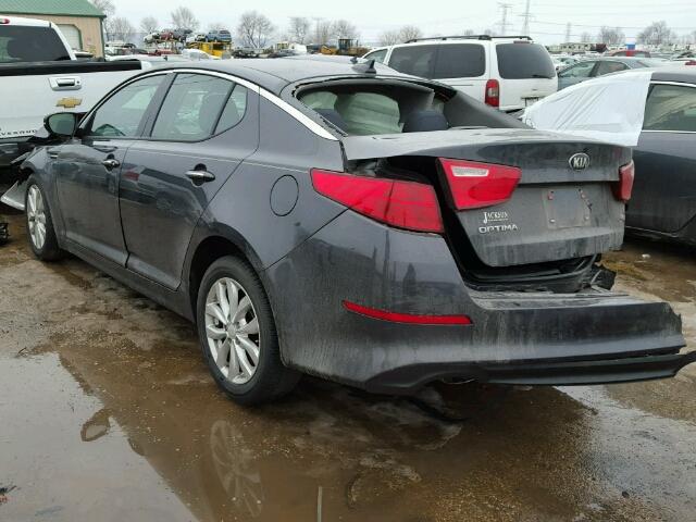 5XXGM4A70FG473667 - 2015 KIA OPTIMA LX CHARCOAL photo 3