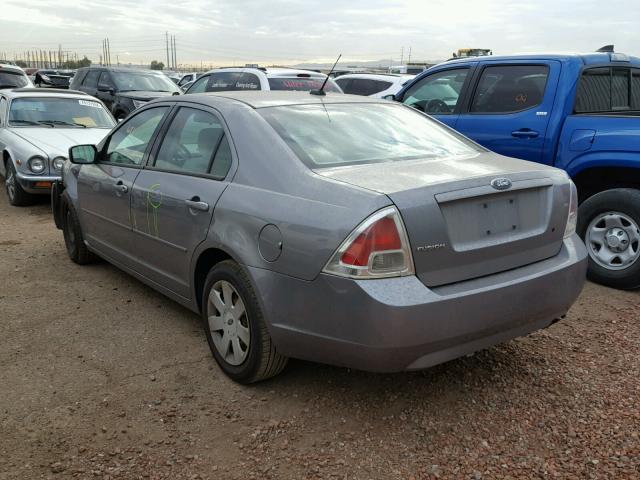 3FAHP06Z67R211045 - 2007 FORD FUSION S GRAY photo 3