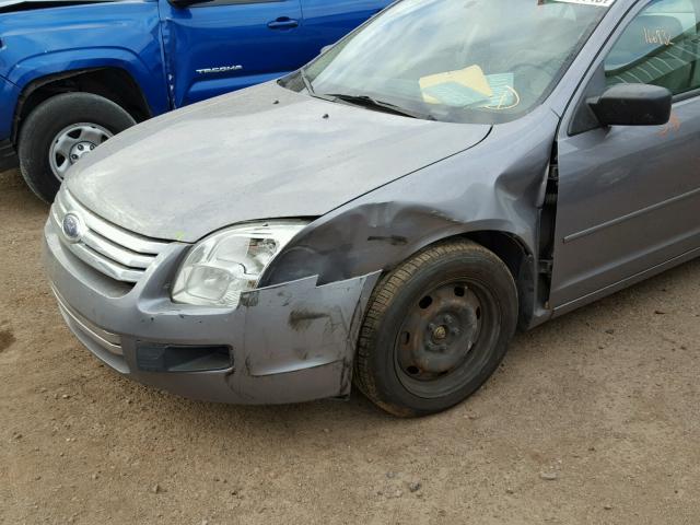 3FAHP06Z67R211045 - 2007 FORD FUSION S GRAY photo 9