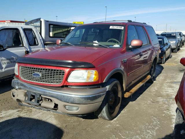 1FMEU17L21LB57833 - 2001 FORD EXPEDITION RED photo 2