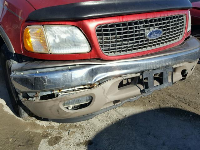 1FMEU17L21LB57833 - 2001 FORD EXPEDITION RED photo 9