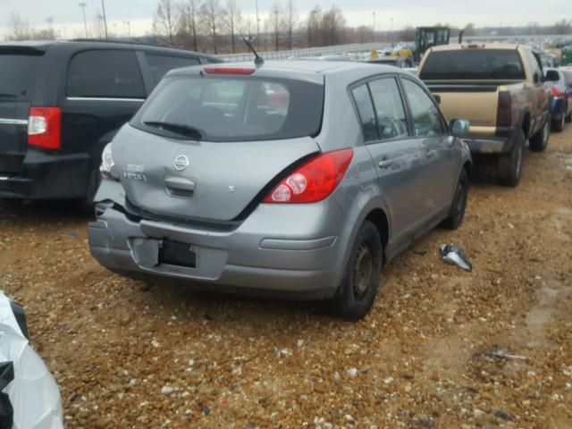 3N1BC13E57L457657 - 2007 NISSAN VERSA S SILVER photo 4