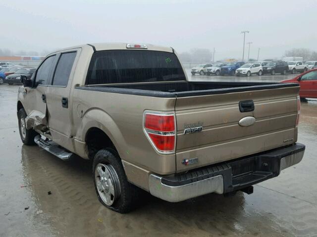 1FTEW1CM4BFD10323 - 2011 FORD F150 SUPER BROWN photo 3