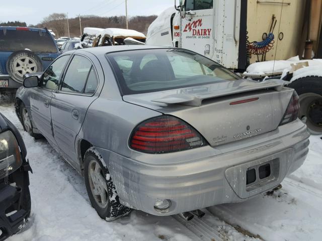 1G2NF52T0YC509965 - 2000 PONTIAC GRAND AM S GRAY photo 3